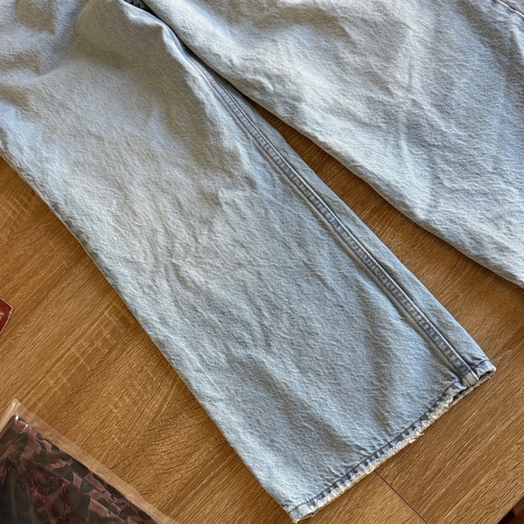 Abercrombie & Fitch Light Blue High Rise Loose Jeans - Picture 3 of 4